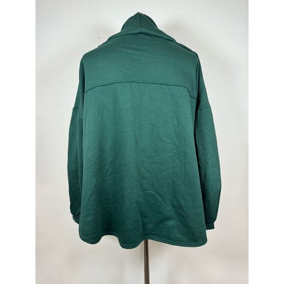 Essential Savage X Fenty Emerald Green Oversized Fleece Unisex USED - Picture 3 of 10